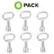 Alpine Industries All-Weather Outdoor Trash Kays, PK6 ALP471-40-KEY-6pk - alternate 1